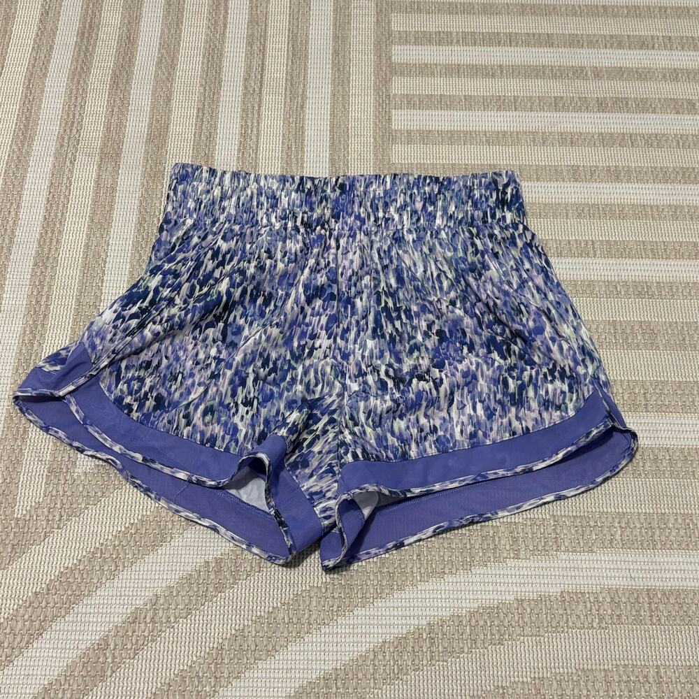 Athleta Purple Multicolor Athletic Women's Small Running Shorts
